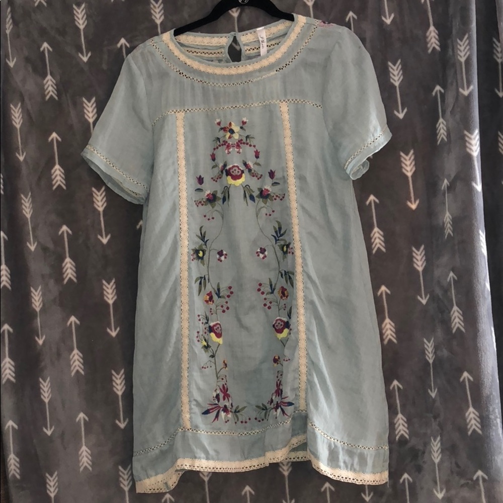 Floral Blue Vintage Dress NWT